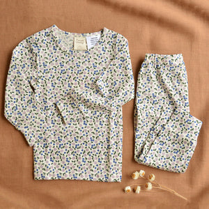 Child’s PJ Set - 100% Organic Merino - Briarwood Lilac (1-5y)