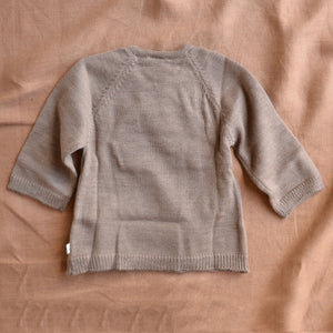Baby Kimono Jacket - Organic Merino - Cub Marl (3-6m) *Last One!