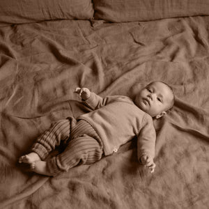 Baby Kimono Jacket - Organic Merino - Cub Marl (3-6m) *Last One!