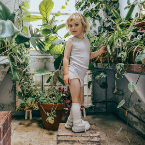 Child’s Sleeveless Vest - Organic Merino Pointelle (0-6y)