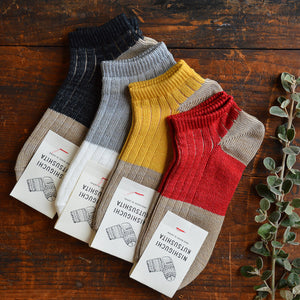 Boston Linen Cotton Anklet Socks