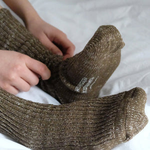 Boston Ribbed Socks - Hemp/Cotton (Adults)