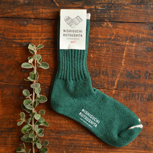 Boston Ribbed Crew Socks - Silk/Cotton (Adults)