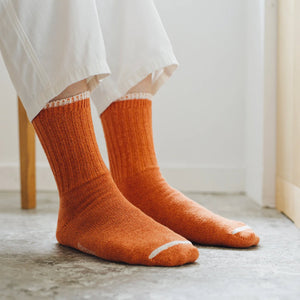Boston Ribbed Crew Socks - Silk/Cotton (Adults)