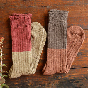 Boston Slab Socks -  Wool/Cotton (Adults)