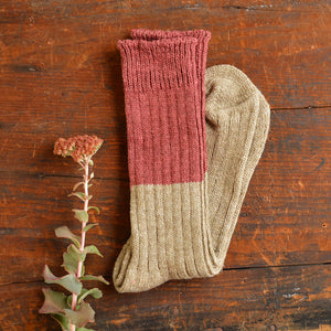 Boston Slab Socks -  Wool/Cotton (Adults)