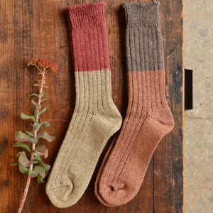 Boston Slab Socks -  Wool/Cotton (Adults)