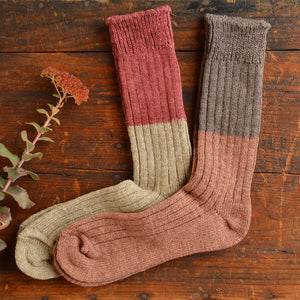 Boston Slab Socks -  Wool/Cotton (Adults)