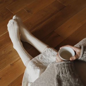 Praha Cable Socks - Alpaca Wool (Adults)