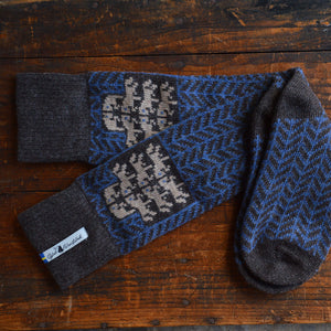 Long Woollen Rag Socks - Recycled Lambswool - Gotland (Adults 38-41)