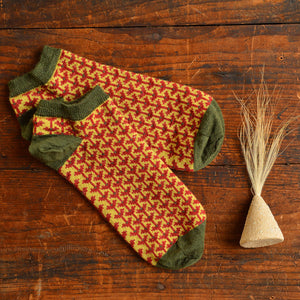 Jacquard Ankle Socks - Merino Wool - Fästfolk (Adults 38-41)