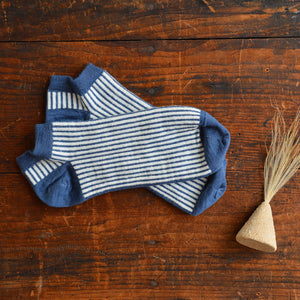 Jacquard Ankle Socks - Merino Wool - Stripes (Adults 38-45)