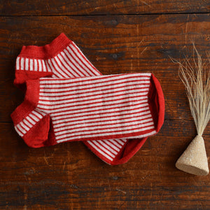 Jacquard Ankle Socks - Merino Wool - Stripes (Adults 38-45)