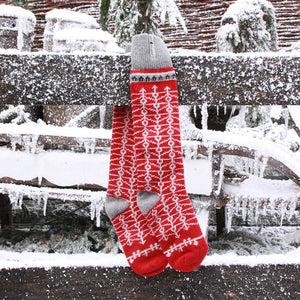 Long Woollen Rag Socks - Recycled Lambswool - Ekshärad (Adults 38-41)