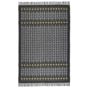 Jacquard Woven Throw - 100% Wool - Ekshärad (200x130cm)