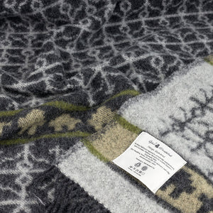 Jacquard Woven Throw - 100% Wool - Ekshärad (200x130cm)