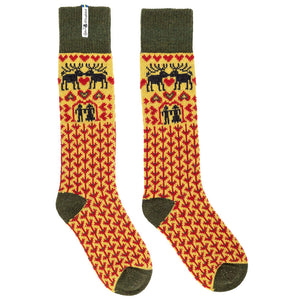 Long Woollen Rag Socks - Recycled Lambswool - Fästfolk (Adults 38-41)