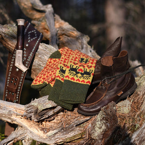 Long Woollen Rag Socks - Recycled Lambswool - Fästfolk (Adults 38-41)