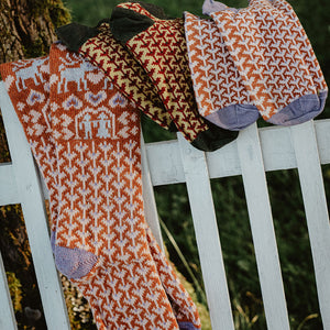 Long Woollen Rag Socks - Recycled Lambswool - Fästfolk (Adults 38-41)