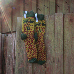 Long Woollen Rag Socks - Recycled Lambswool - Fästfolk (Adults 38-41)