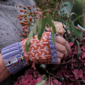 Jacquard Knit Hand Warmers - 100% Merino - Fästfolk (Adults)