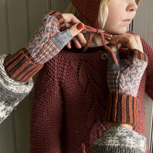 Jacquard Knit Hand Warmers - 100% Merino - Fästfolk (Adults)