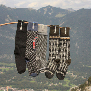 Long Woollen Rag Socks - Recycled Lambswool - Ekshärad (Adults 38-41)