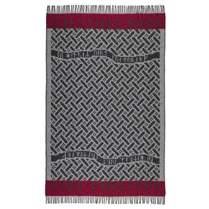 Jacquard Woven Throw - 100% Wool - Futhark (200x130cm)