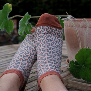 Jacquard Ankle Socks - Merino Wool - Fästfolk (Adults 38-41)