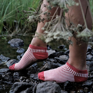 Jacquard Ankle Socks - Merino Wool - Stripes (Adults 38-45)