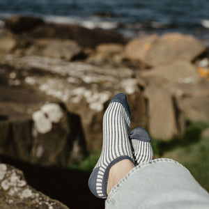 Jacquard Ankle Socks - Merino Wool - Stripes (Adults 38-45)