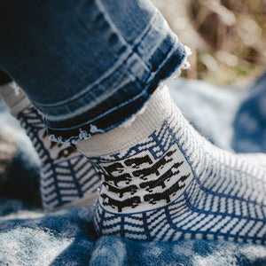 Jacquard Knit Socks - Merino Wool - Gotland (Adults 38-45)