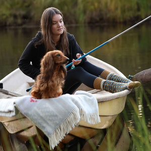 Long Woollen Rag Socks - Recycled Lambswool - Kören (Adults 38-41)