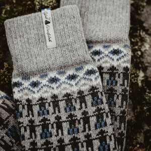 Long Woollen Rag Socks - Recycled Lambswool - Kören (Adults 38-41)