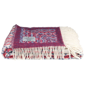 Jacquard Woven Throw - 100% Wool - Lycksele (200x130cm)