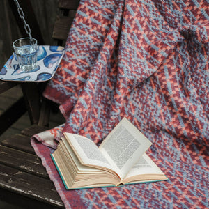 Jacquard Woven Throw - 100% Wool - Lycksele (200x130cm)