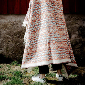 Jacquard Woven Throw - 100% Wool - Lycksele (200x130cm)