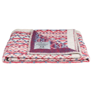 Jacquard Woven Blanket - 100% Wool - Lycksele (130x90cm)