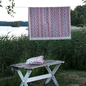 Jacquard Woven Blanket - 100% Wool - Lycksele (130x90cm)