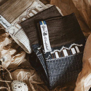 Jacquard Knit Socks - Merino Wool - Skaftö (Adults 38-45)
