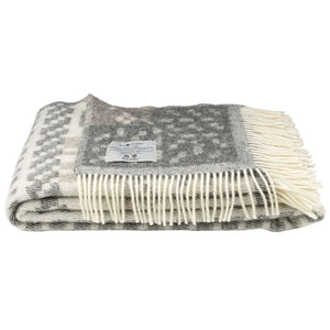 Jacquard Woven Throw - 100% Wool - Skaftö (200x130cm)