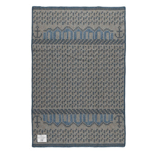Jacquard Woven Blanket - 100% Wool - Skaftö (130x90cm)
