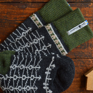 Long Woollen Rag Socks - Recycled Lambswool - Ekshärad (Adults 38-41)