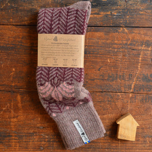 Long Woollen Rag Socks - Recycled Lambswool - Fager (Adults 38-41)