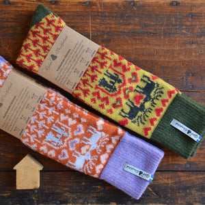 Long Woollen Rag Socks - Recycled Lambswool - Fästfolk (Adults 38-41)