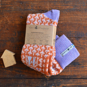 Long Woollen Rag Socks - Recycled Lambswool - Fästfolk (Adults 38-41)