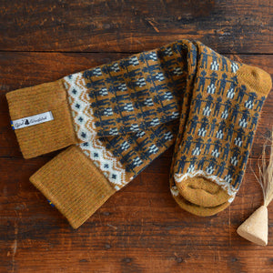 Long Woollen Rag Socks - Recycled Lambswool - Kören (Adults 38-41)