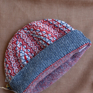 Jacquard Knit Beanie - 100% Merino - Lycksele (Adults)