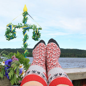 Long Woollen Rag Socks - Recycled Lambswool - Darlana (Adults 38-41)