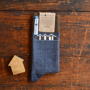 Jacquard Knit Socks - Merino Wool - Skaftö (Adults 38-45)